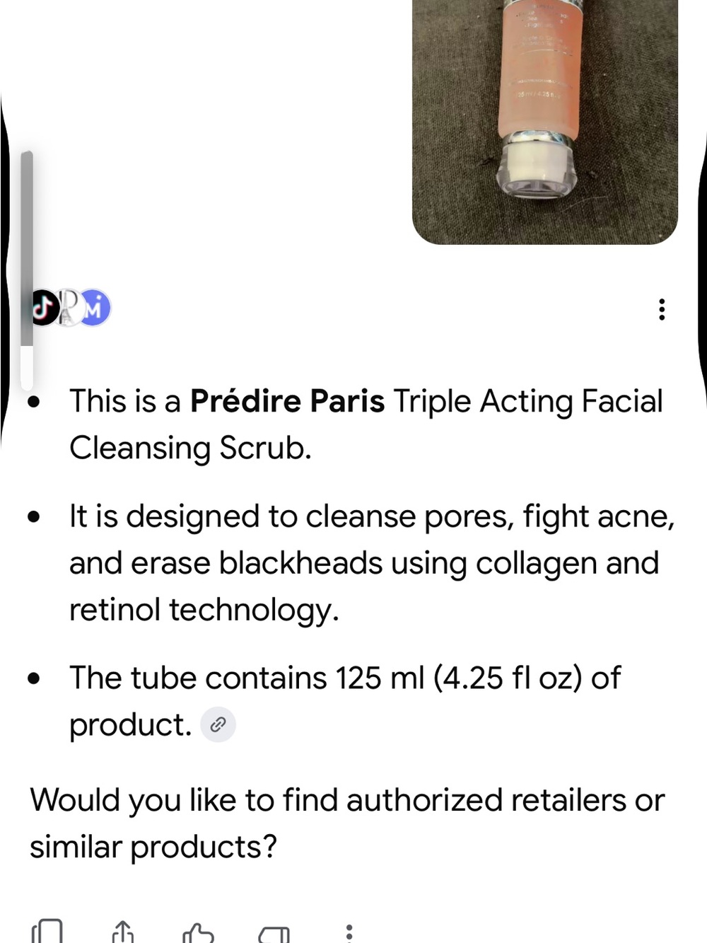 Prédire Paris Triple-Action Facial Scrub — Pink